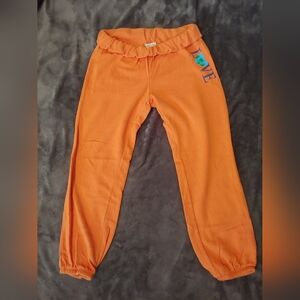 Derek Heart * Orange Joggers * Orange Sweatpant * Size S * Capris Sweatpants